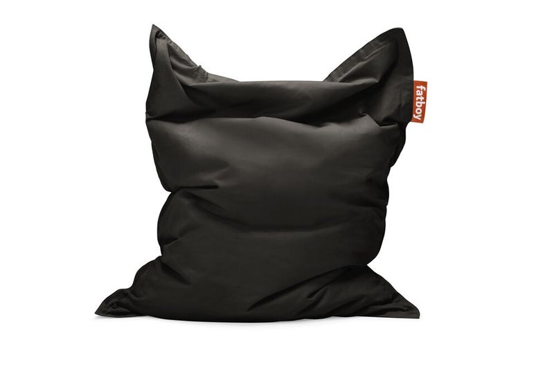 Fatboy Original Soft Canvas Bean Bag – Made from 100% recycled polyester | Designed for indoor use | EPS Bead Filling, Removable & Machine-Washable Cover | 140 x 180 cm - Black Licorice - Image 1